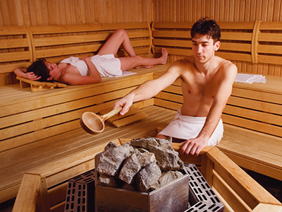 Sauna und Wellnessareal