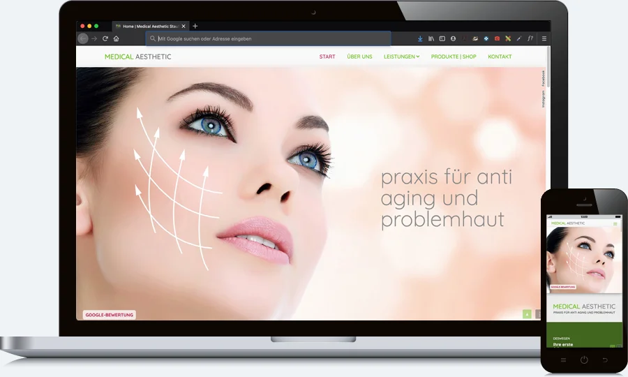 Homepage für Kosmetikstudio 2